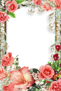 frame rose photoshop
