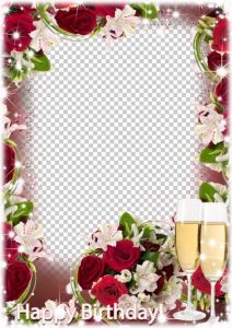frame rose photoshop