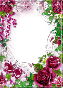 frame rose photoshop