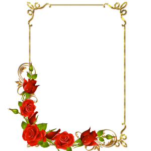 frame rose photoshop