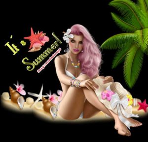 Cartoline Felice Estate Summer it's Summer