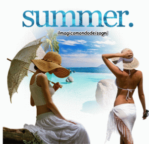 Cartoline Felice Estate Summer summer
