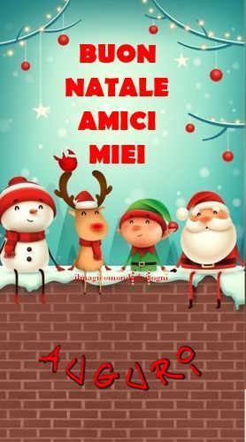 Cartoline Buon Natale amici