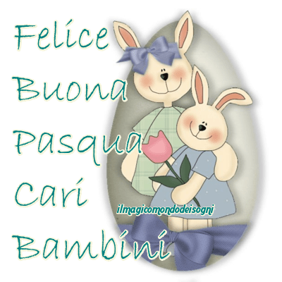 buona pasqua bambini immagini