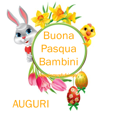 buona pasqua bambini immagini