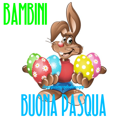 buona pasqua bambini immagini
