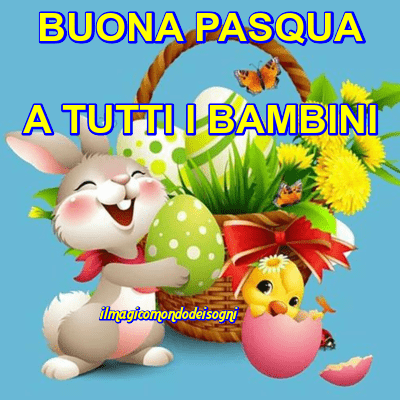 buona pasqua bambini immagini