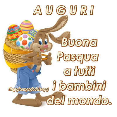 buona pasqua bambini immagini