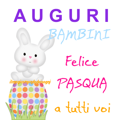 buona pasqua bambini immagini