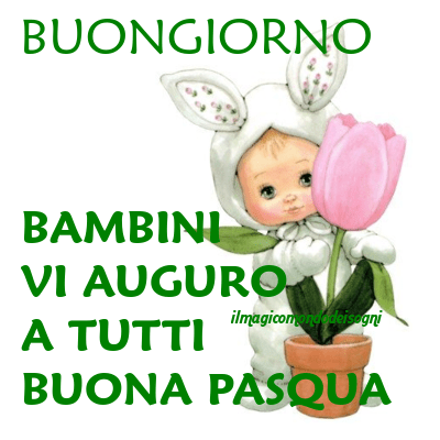buona pasqua bambini immagini