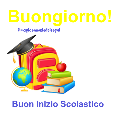 buon ritorno a scuola immagini