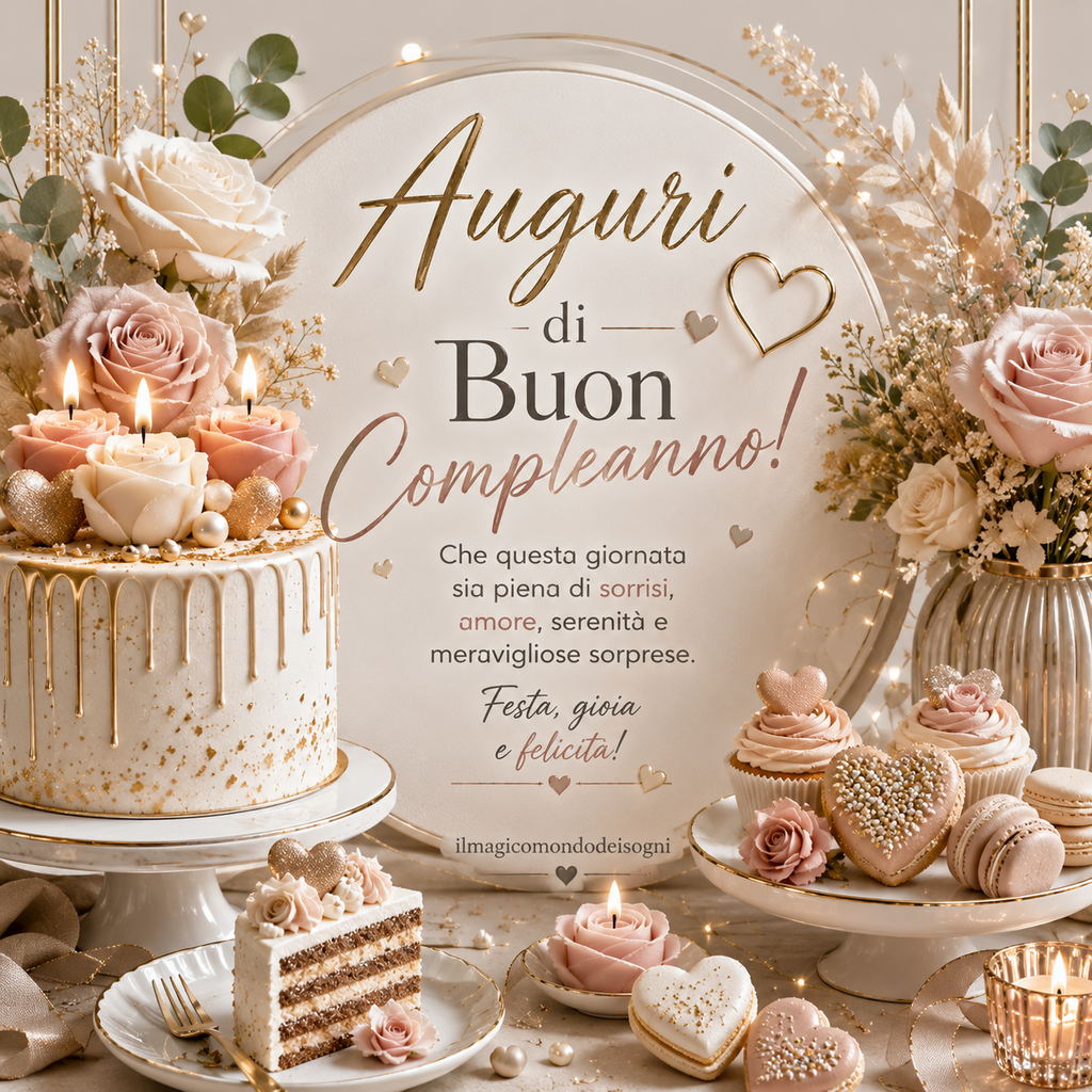 auguri di buon compleanno elegance