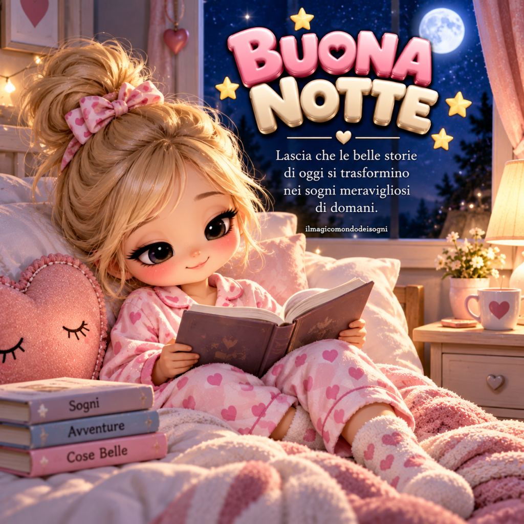 buonanotte immagine con frase