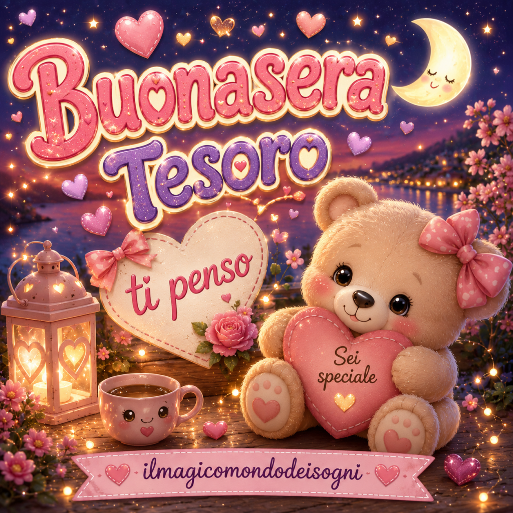 immagine di buonasera tesoro