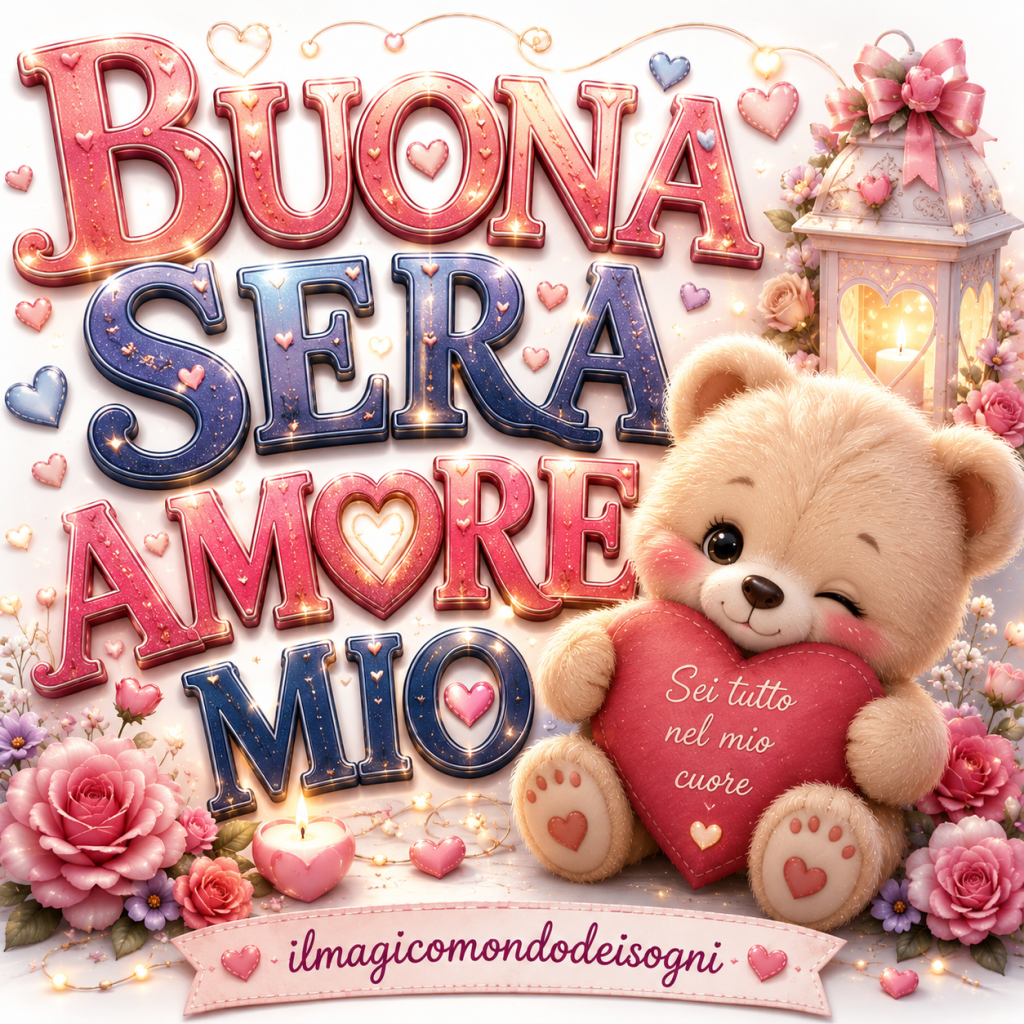 immagine di buonasera amore mio