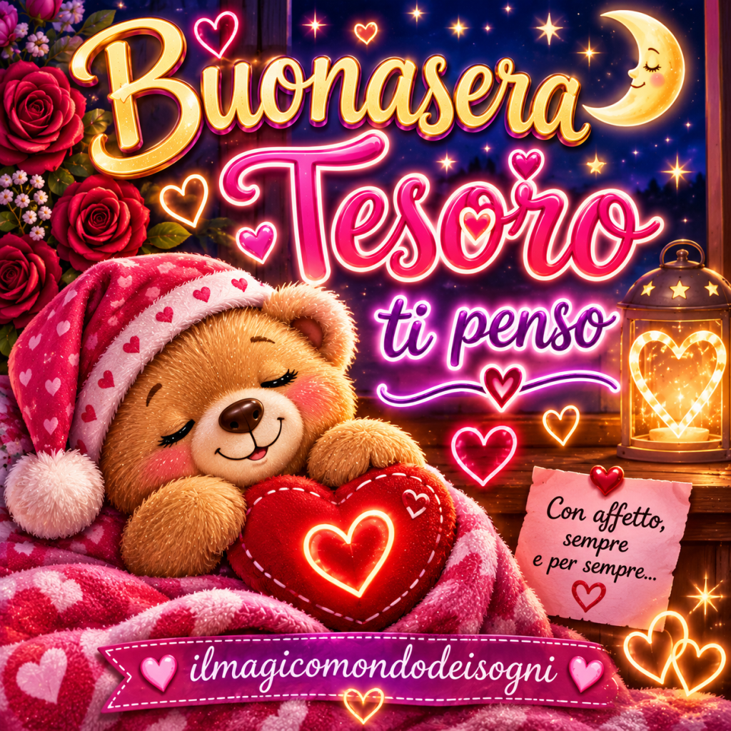 immagine di buonasera tesoro