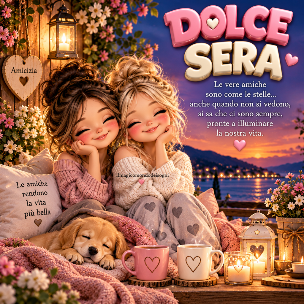 dolce sera con frase