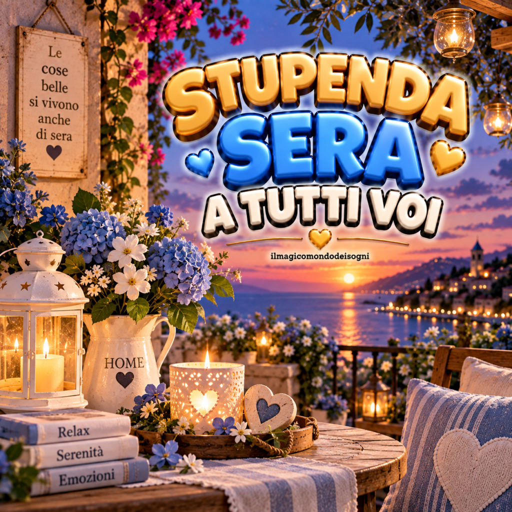 stupenda sera a tutti voi