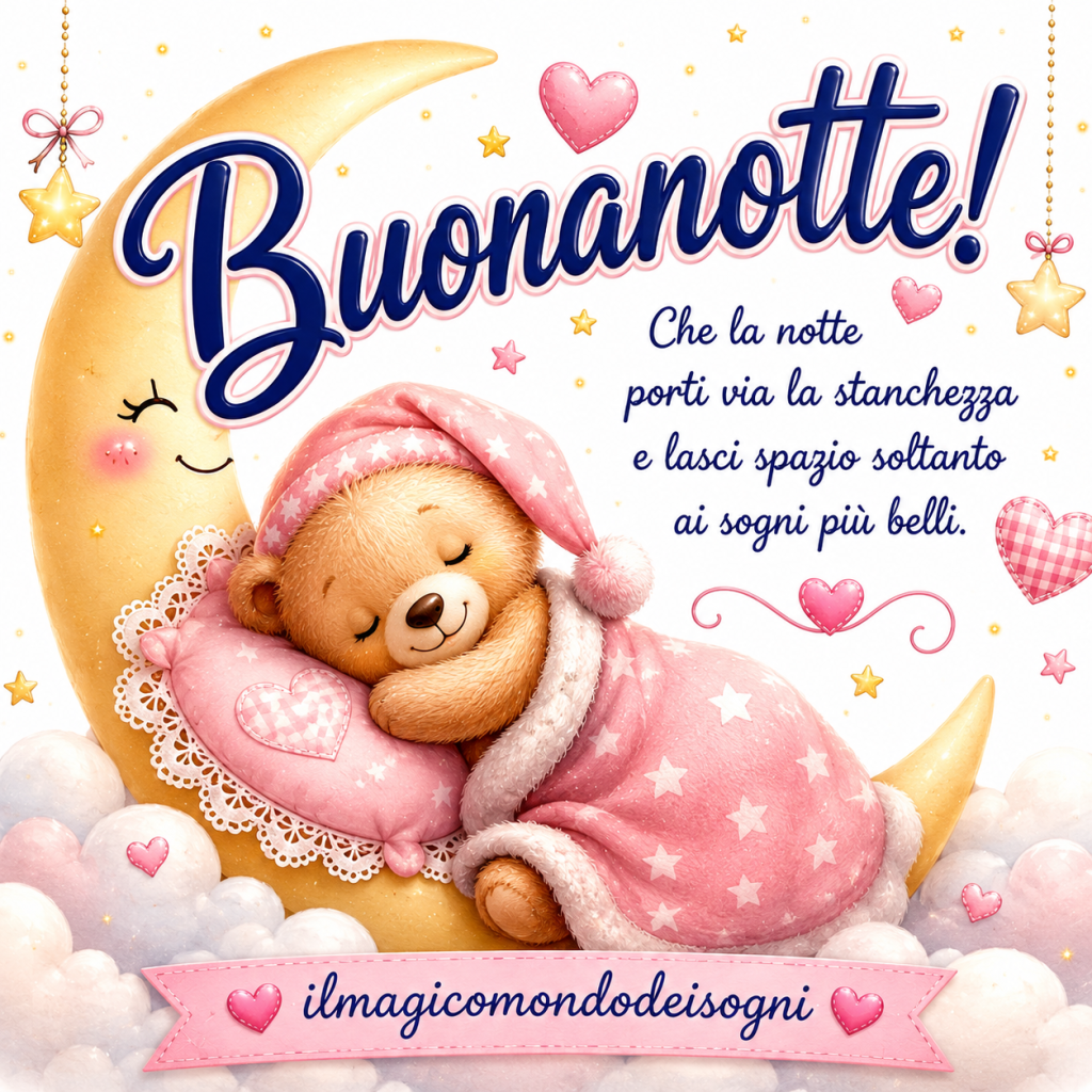 immagine di buonanotte con frase