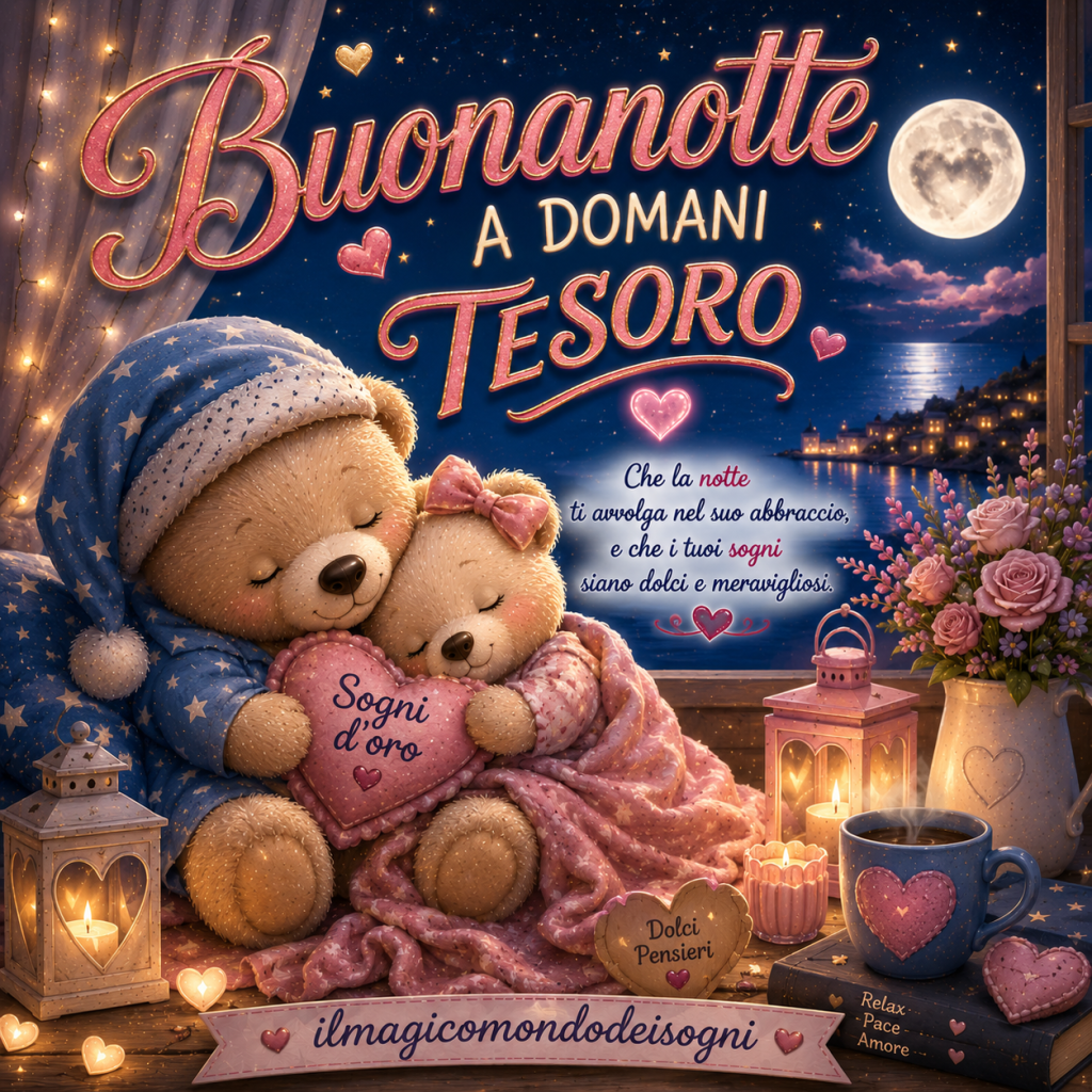 immagine di buonanotte a domani tesoro