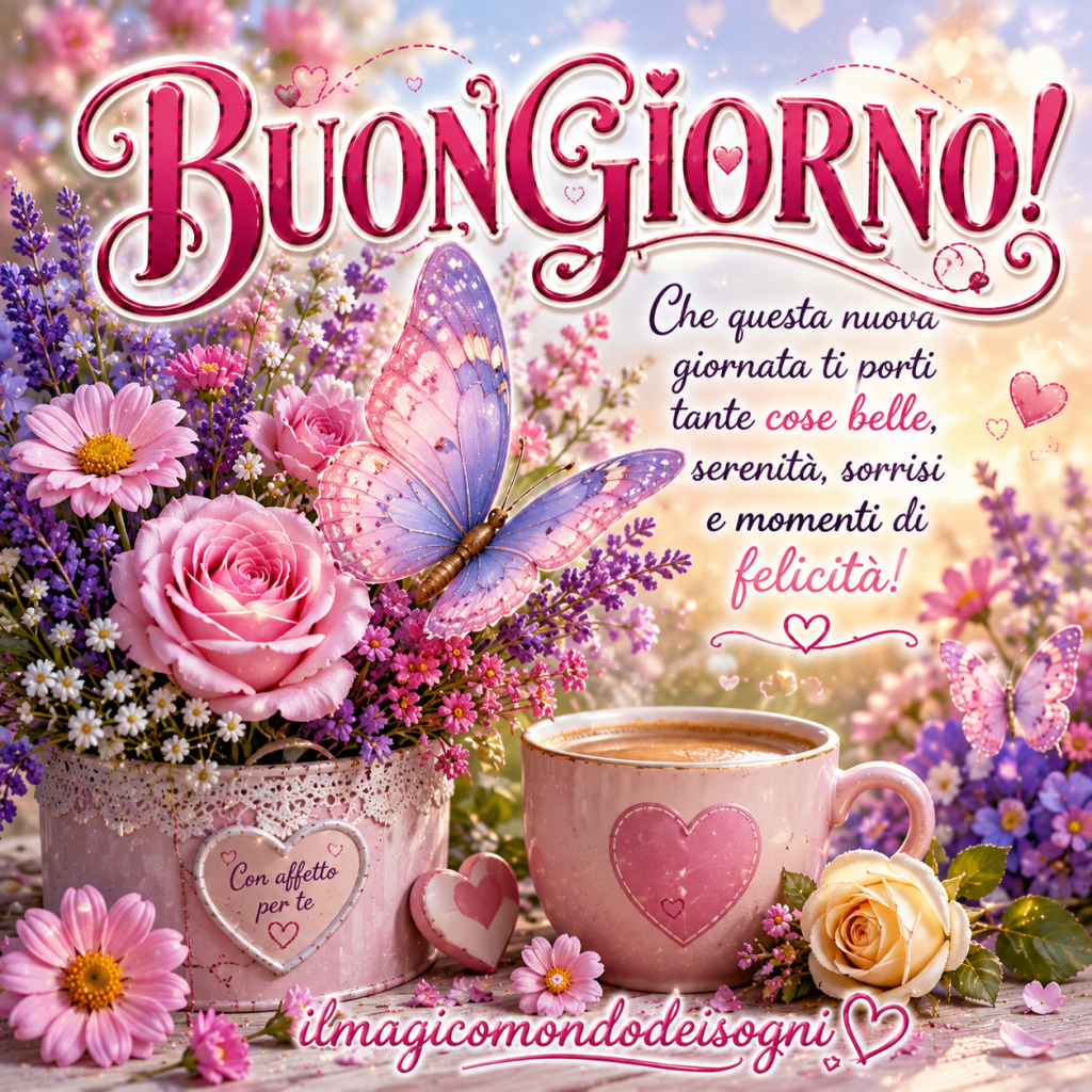 immagine di buongiorno con frase